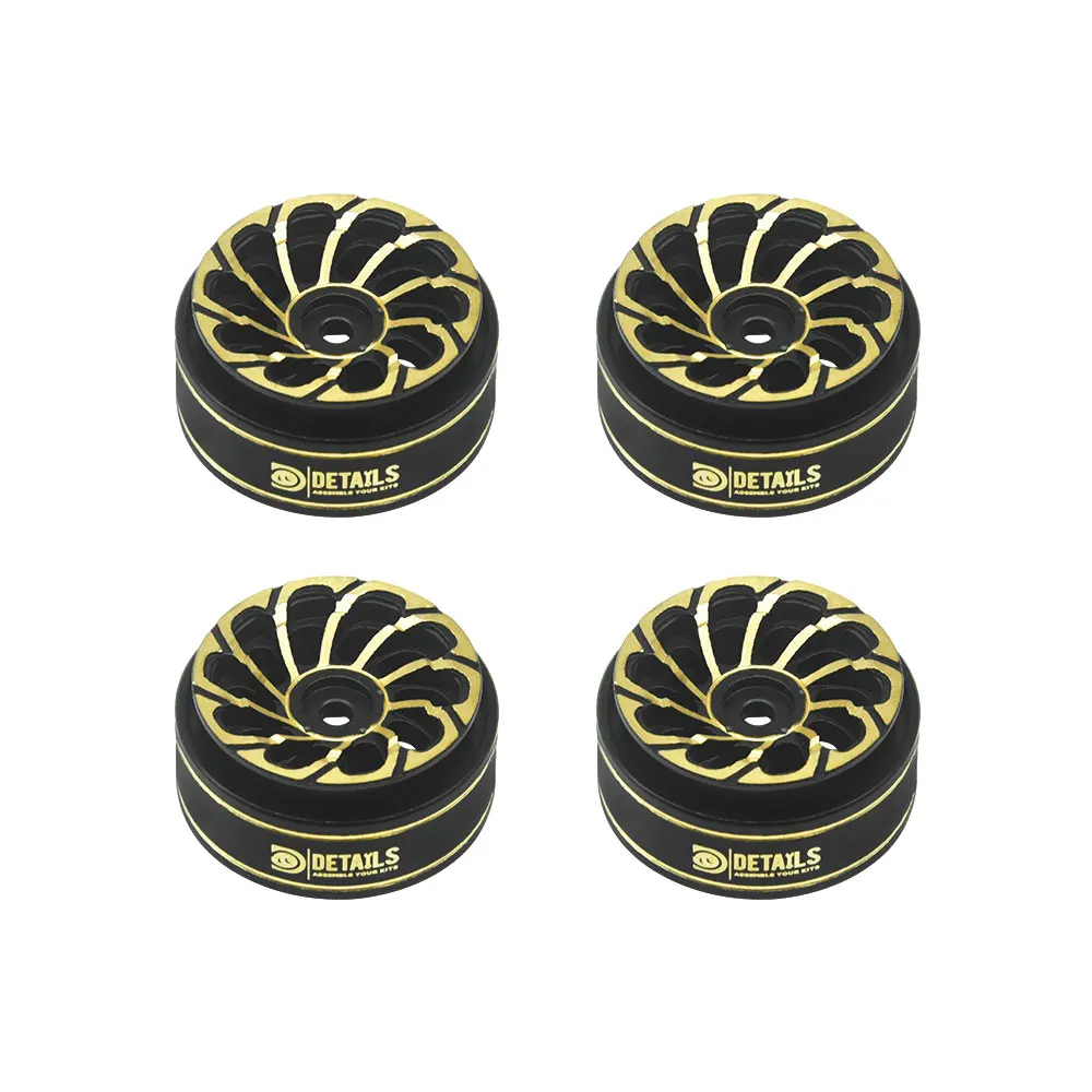 

CNC Brass 1.0' Wheels 4pcs/set for Axial SCX24 Black Gold for Axial SCX24/AX24 TRX4M C Model