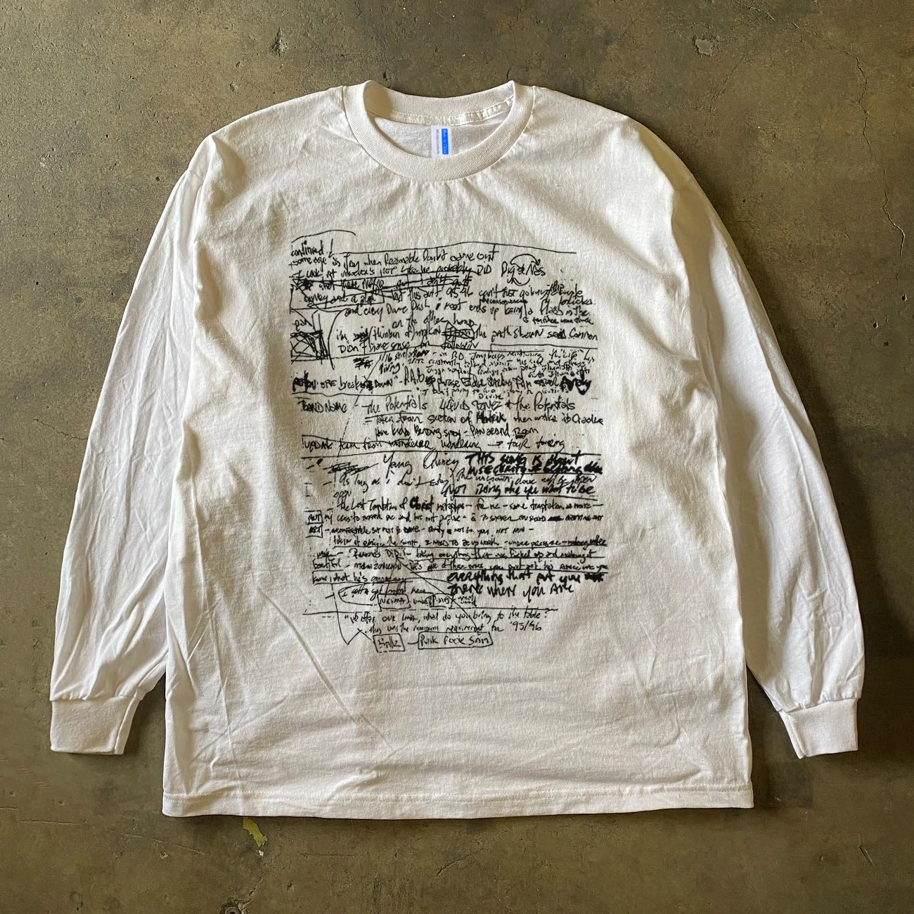 Cheng Story Long Sleeve Cotton T-Shirt 300g Heavyweight Casual Loose Fit for Students And Couples Versatile And Comfortable