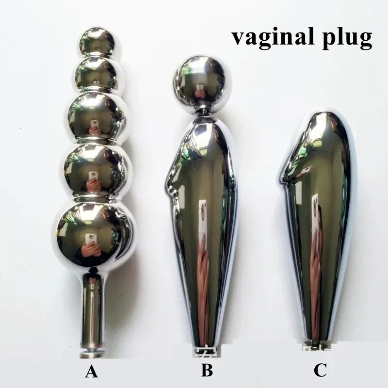 Female Chastity Belt Pants with Anal Vagina Plug Invisible Strap on Stainless Steel Chastity Device Bondage Sex Toys for Woman