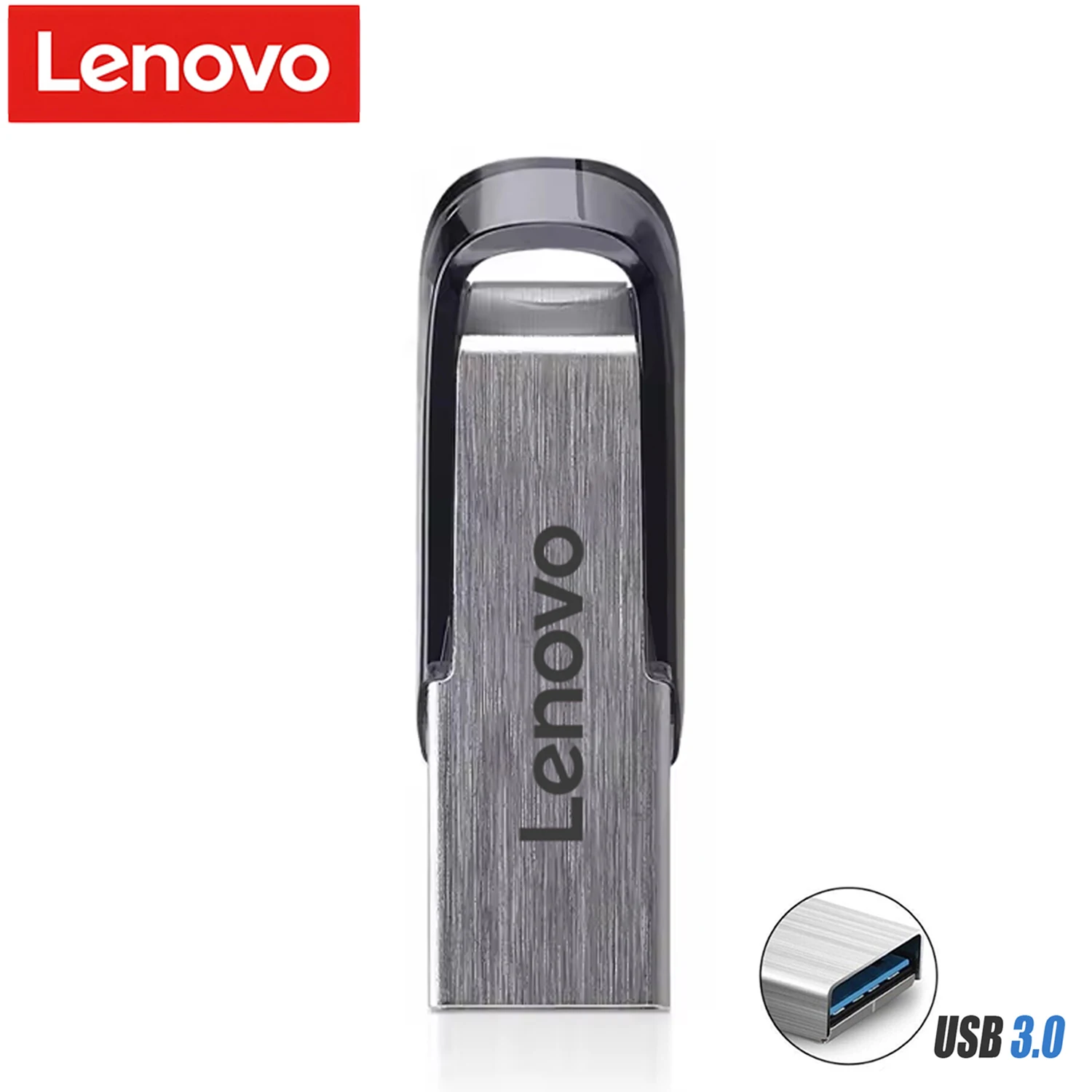 

Металлические флеш-накопители Lenovo USB 3.0, высокоскоростные портативные водонепроницаемые флешки, U-диски, карты памяти 64/128/256/512 ГБ