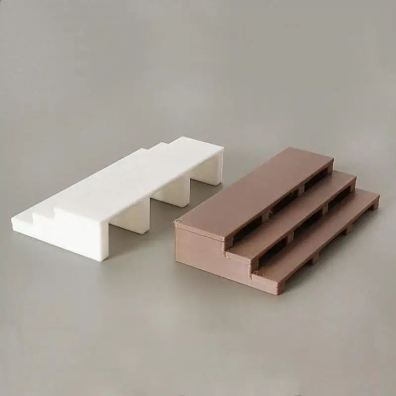 1 Uds casa de muñecas escalera modelo Mini casa de muñecas de simulación DIY Micro paisaje decoración de escaleras al aire libre muebles Accesorios