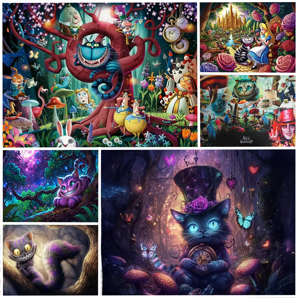 

Enchanted Forest Alice Wonderland Birthday Party Decoration Backdrop Rabbit Chessboard Background Girl Gifts Photography Props