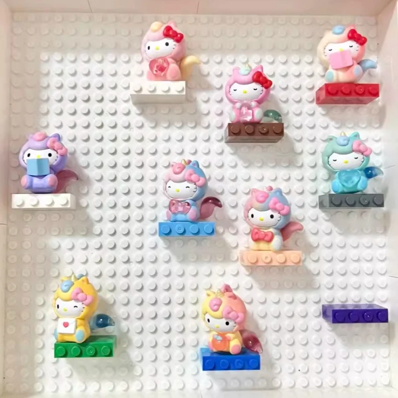 

Оригинальная серия HelloKitty Fantasy Adventure: Коллекционные фигурки Hello Kitty в закрытых коробках, милые украшения и подвески KT Moe Beans