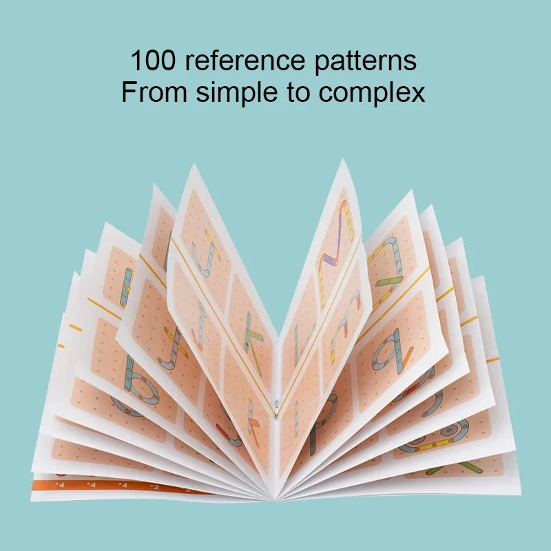 Montessori-speelgoed voor 3-5 jaar oude kinderen en peuters% Wiskundig onderwijs Houten speelgoed~ Om te creëren^ Figuren en geometrische vormen.