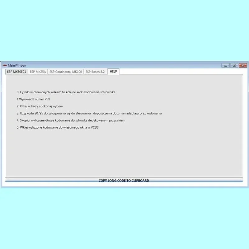 Nieuw voor VW ABS ESP Lange Code Rekenmachine Helper MK60EC1 ABS ESP Lange Code Rekenmachine software + onbeperkte installatie + installeren video