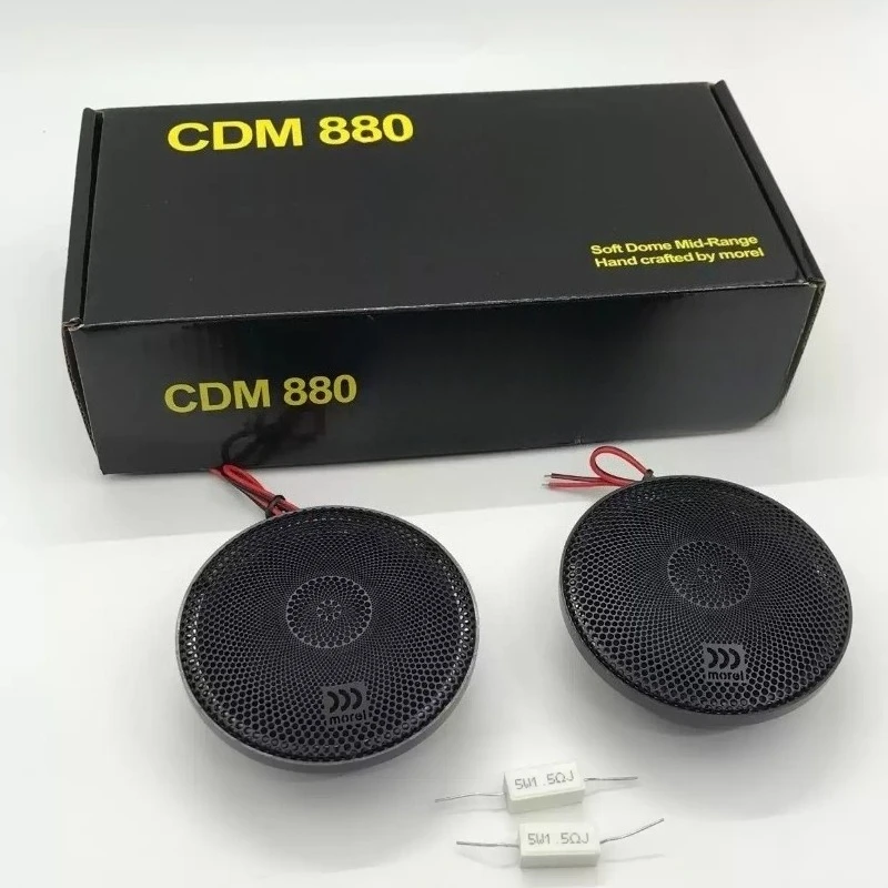 Soft Dome Titanium Car Midrange Speaker Pair High Fidelity Horn Head For Auto Stereo Sound Improvement