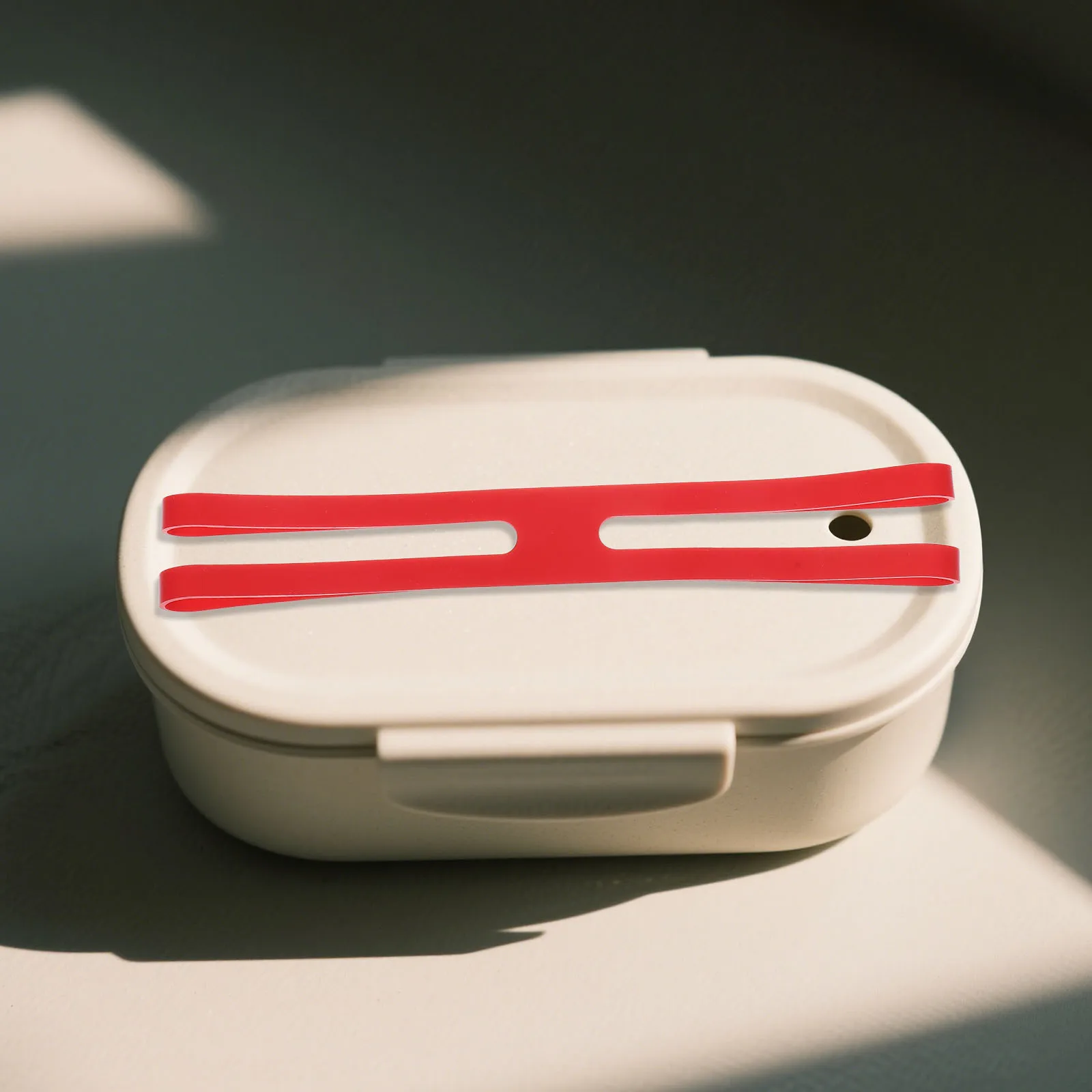 4Pcs Lunch Box Silicone Bands Portable Elastic Straps Reusable Fixing Bands Shape Tableware Organizer Travel Picnic Storage