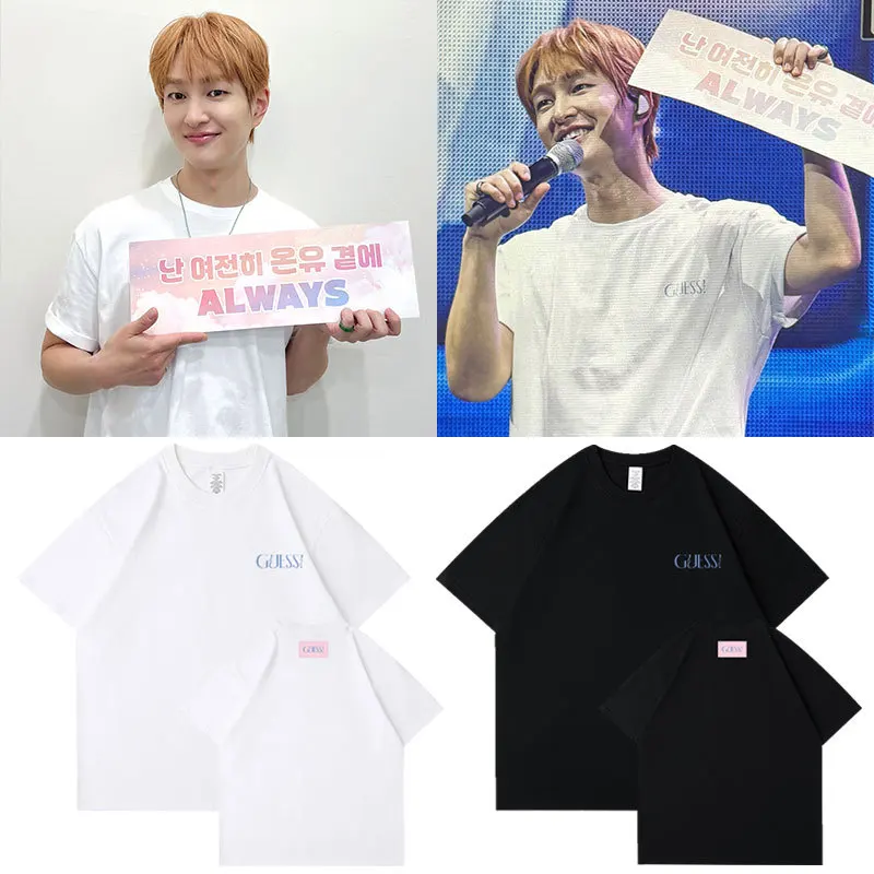 SHINee ONEW FM 2024 Concert Same T-shirt Korean Fashion Letter Print T Shirt Kpop Women Men Cotton Summer Short Sleeve Tee Tops