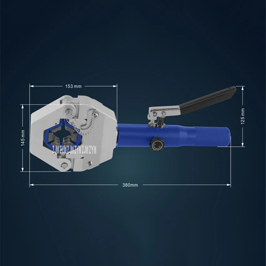 Imagem -04 - Mangueira Hidráulica Portátil Ferramenta de Friso Mangueira Manual Crimper Kit 8t Hydra-crimper Manutenção de ar Condicionado Automotivo Fs7842