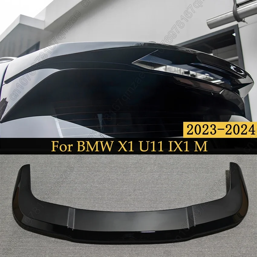 

Новый задний спойлер на крышу в стиле MP для BMW X1 U11 IX1 M Sport 2023-2024, черный задний спойлер на крышу, губа, задний спойлер из АБС-пластика, комплекты крыльев