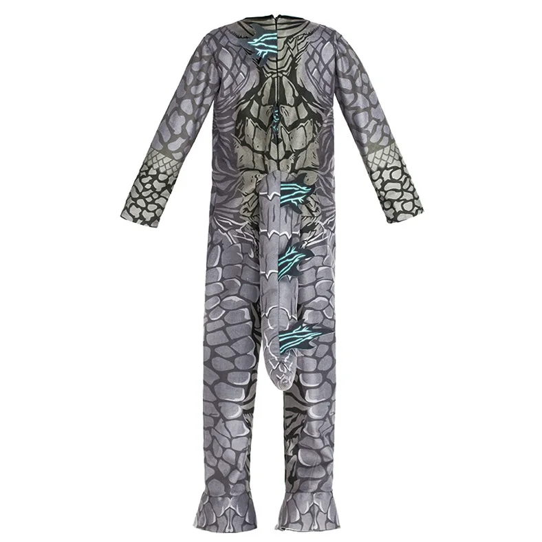 زي تنكري لشخصية غودزيلا للهالوين، بدلة أداء للأطفال، زي دمية شامل من البوليستر 00%