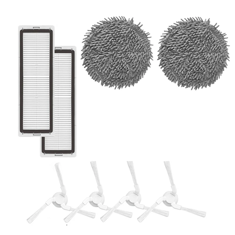 Ad-filtro de escova lateral e pano de esfregão, acessórios de substituição para aspirador de pó robótico xiaomi stytj06zhm mijia pro