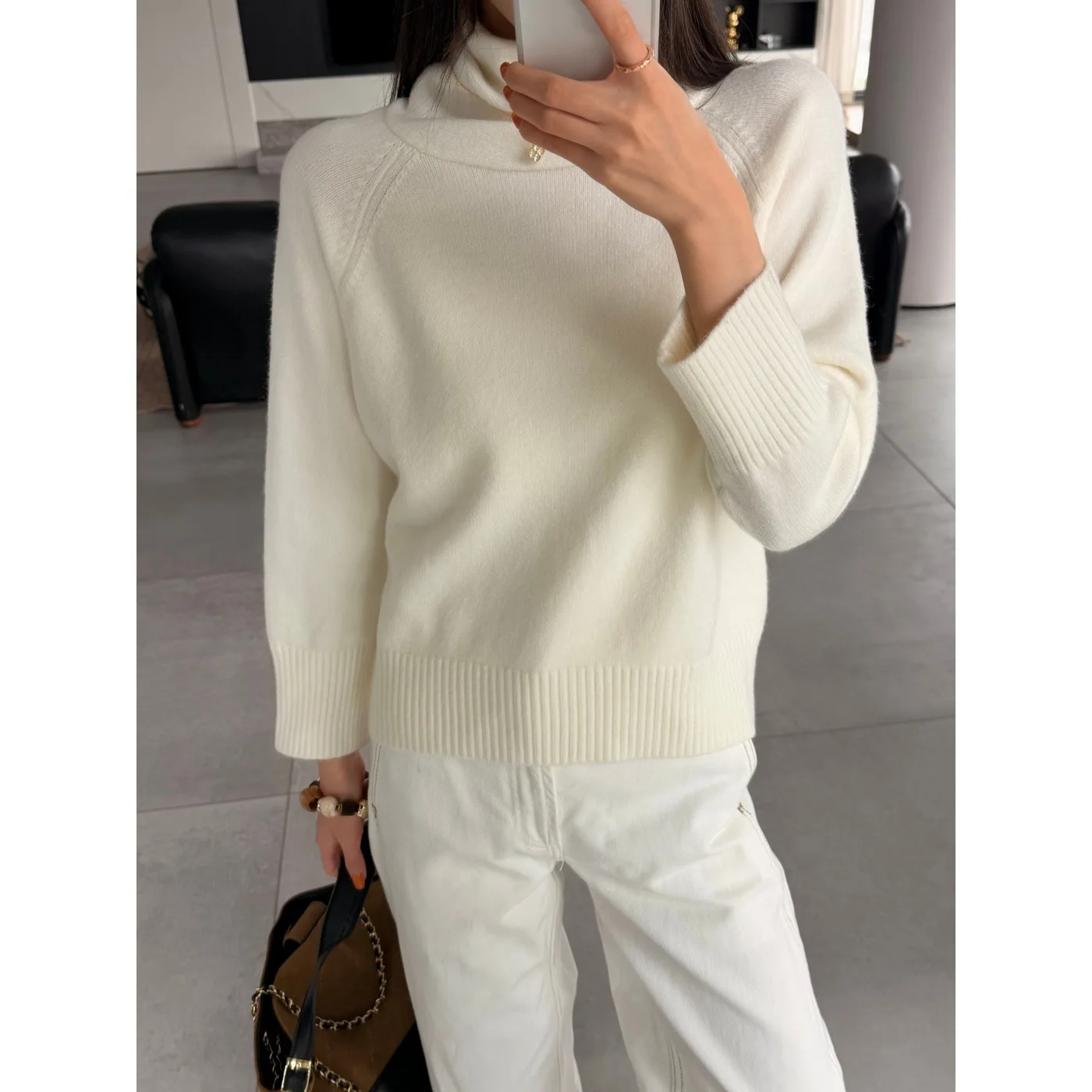 Women Knitted  Fashion Warm Sweater Turtleneck Long Sleeve Pullovers Clothes Tops For Women Sweater Pull Femme