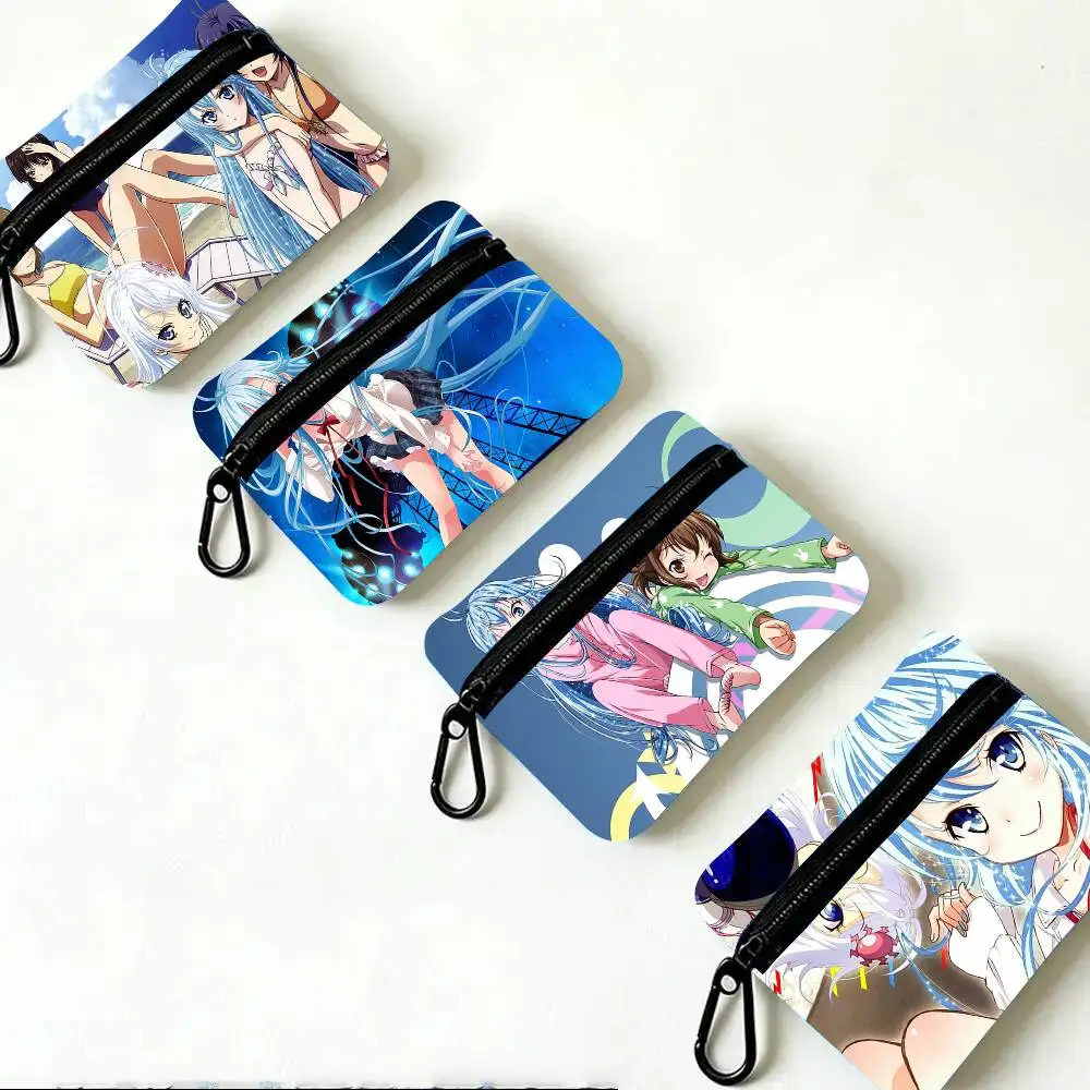 Ground Control To Psychoelectric Girl Oxford Fabric Wallet With Zipper Hanging Multifunctional Bag For Credit Cards Keys Coins