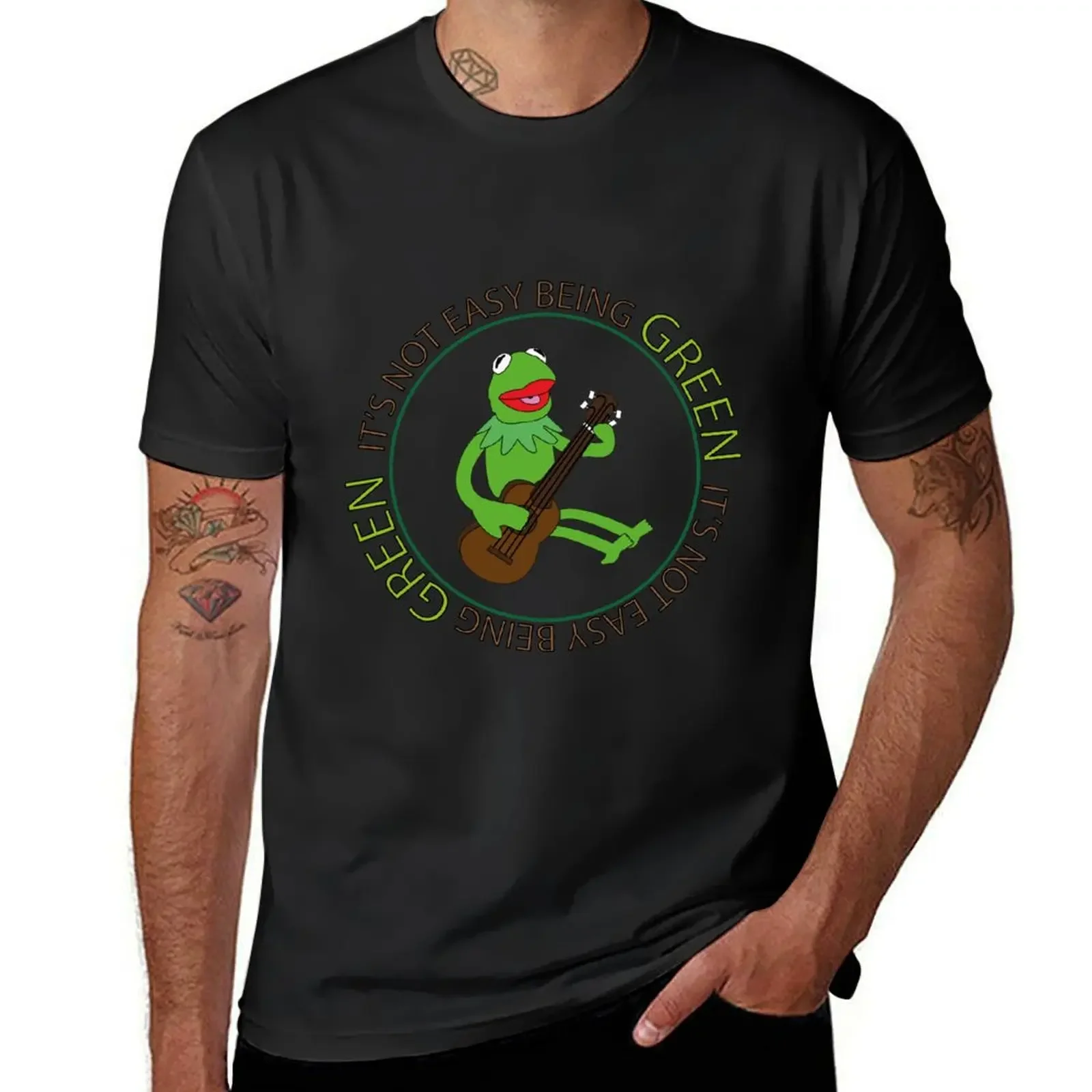 It's Not Easy Being Green T-Shirt customs design your own oversizeds T-shirts for men cotton