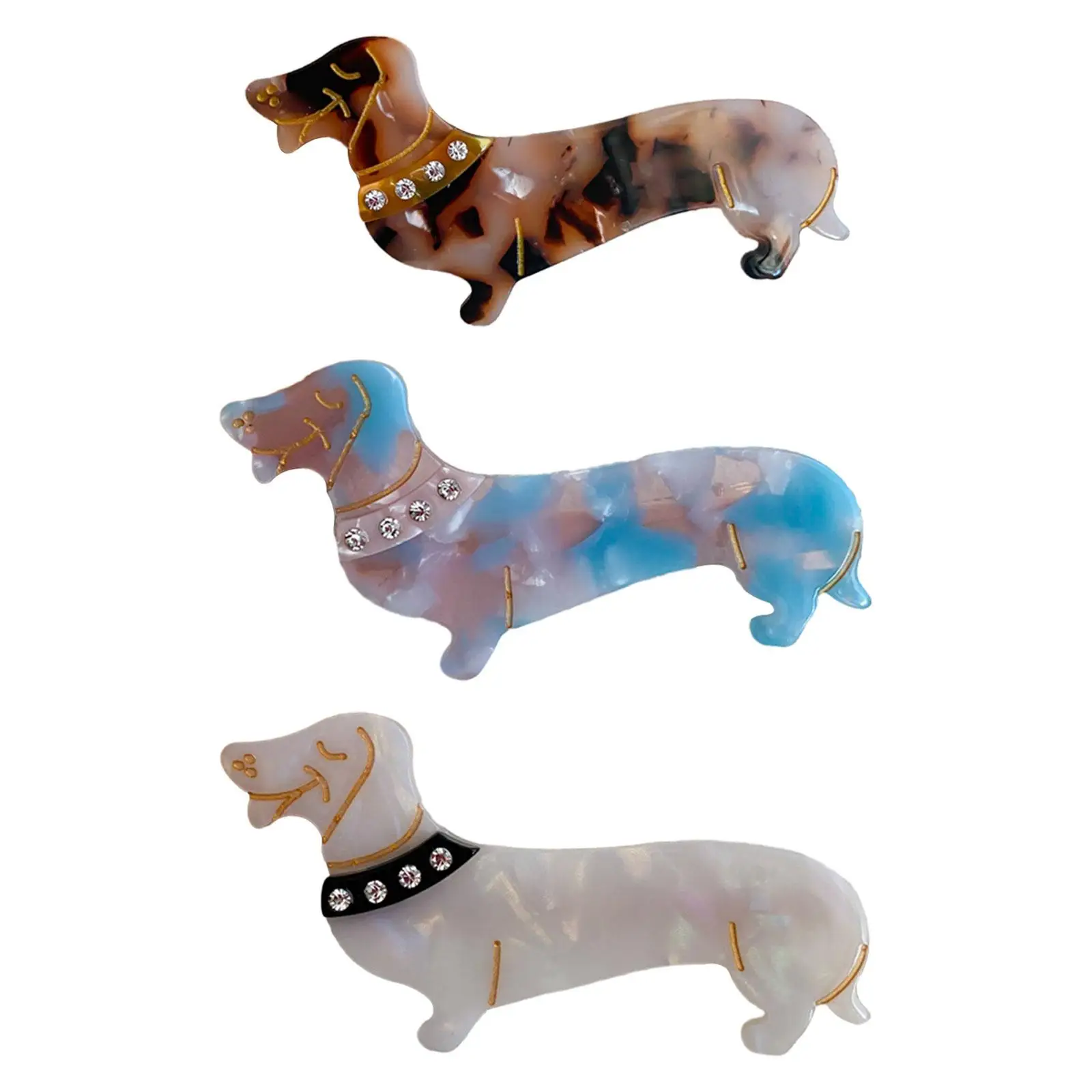 Hair Barrettes Hair Pins Dog Lovers Gifts Hairgrips Dachshund Dog Hairpins for Thick Hair Long Hair Thin Hair Curly Hair Street