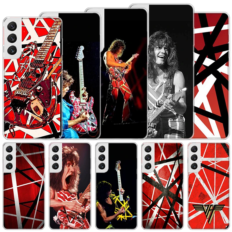 Eddie Van Halen Graphic Guitar Soft Case For Samsung Galaxy S24 S23 S22 S21 Ultra S20 FE S10 Plus Phone Cover S9 S8 + S10E Funda