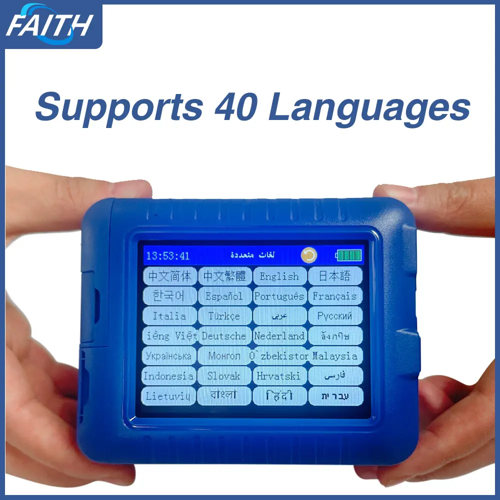 Faith 25 languages handheld small portable thermal mini printer logo imprimidora portatil Printable мини принтер with cartridge