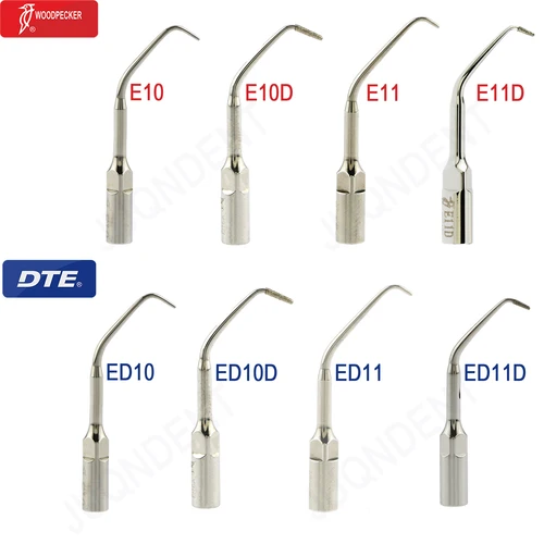 Puntas de escalador ultrasónico Dental Woodpecker DTE, punta de escalado por ultrasonido para odontología, compatible con productos dentales EMS SATELEC NSK