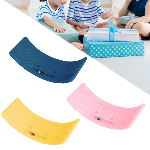 Imagen 2 del producto Tablas de equilibrio giratorio para niños, balancín, juguete de equilibrio, balancín, tabla de balancín de equilibrio, tabla de ondas curvadas antideslizante, tablas de estiramiento para chico