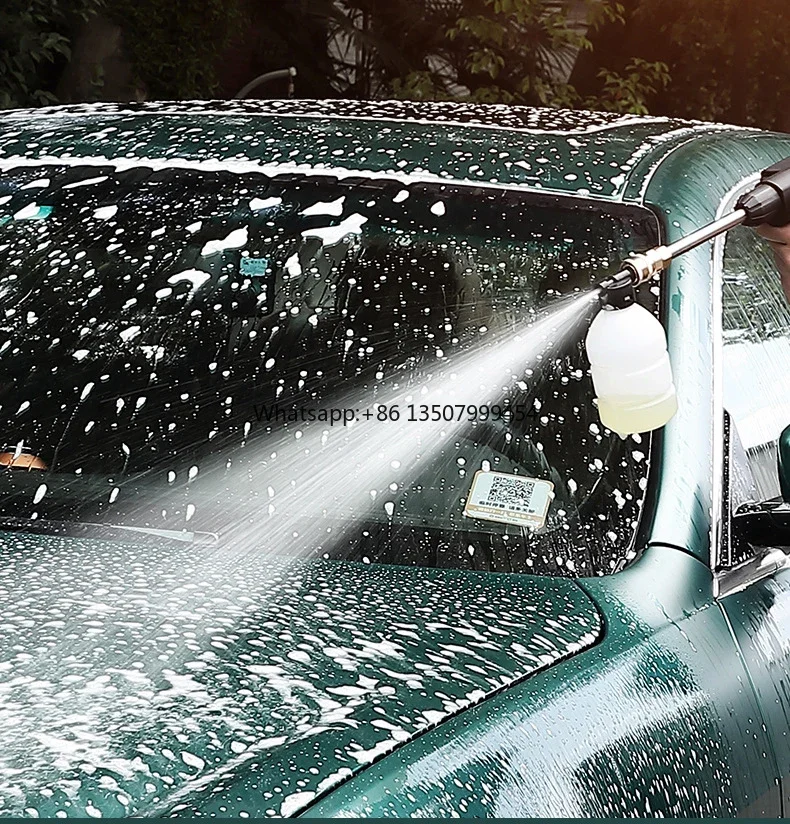 

Portable Wireless Household Electric High Pressure Car Wash Gun Lithium Battery Powered Lances for Garden Watering Tool Set