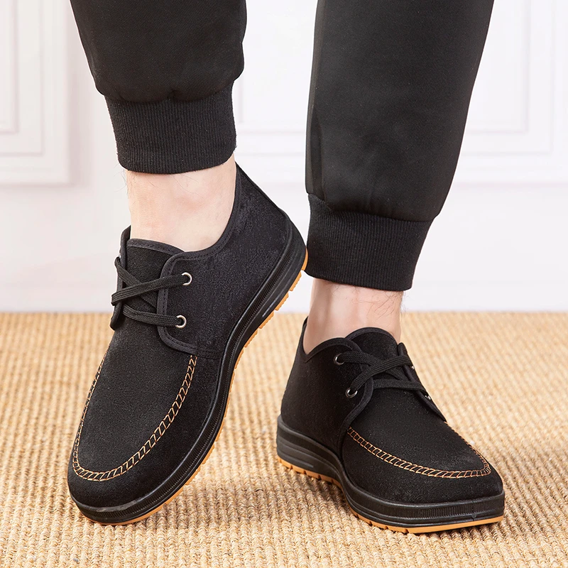 Summer Anti Wear Cloth Slip On Shoes for Men Stretch Knit Upper Flexible Flat Outsole Daily Outdoor Relax Footwear view 3