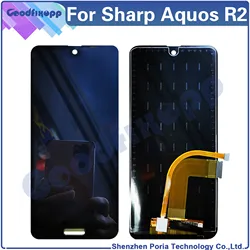 Dla Sharp Aquos R2 706SH SHV42 Wyświetlacz LCD Ekran dotykowy Digitizer Części zamienne do naprawy