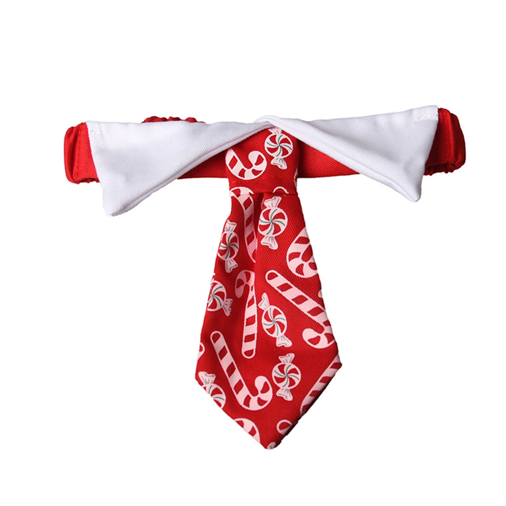 

Christmas Pet Necktie Set Soft Durable Adjustable Dog Hat Tie Costumes Party Clothes Collar Accessories Pet Supplies