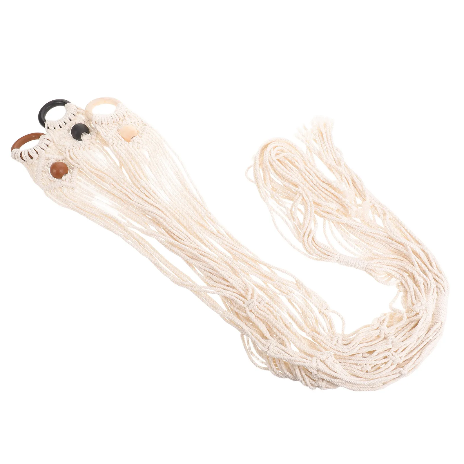 3Pcs Macrame Ukulele Wall Hanger Rope Guitar Holder Handcrafted Boho Decor for 21-24 Inch Soprano Concert Acoustic Instrument - view 4