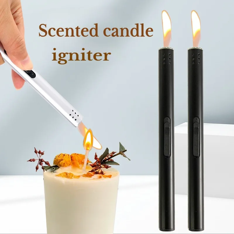 

Aromatherapy Candle Igniter Home Kitchen Ignition Stick Inflatable Gas Stove Lighter Outdoor Barbecue Camping Metal Ignition Gun