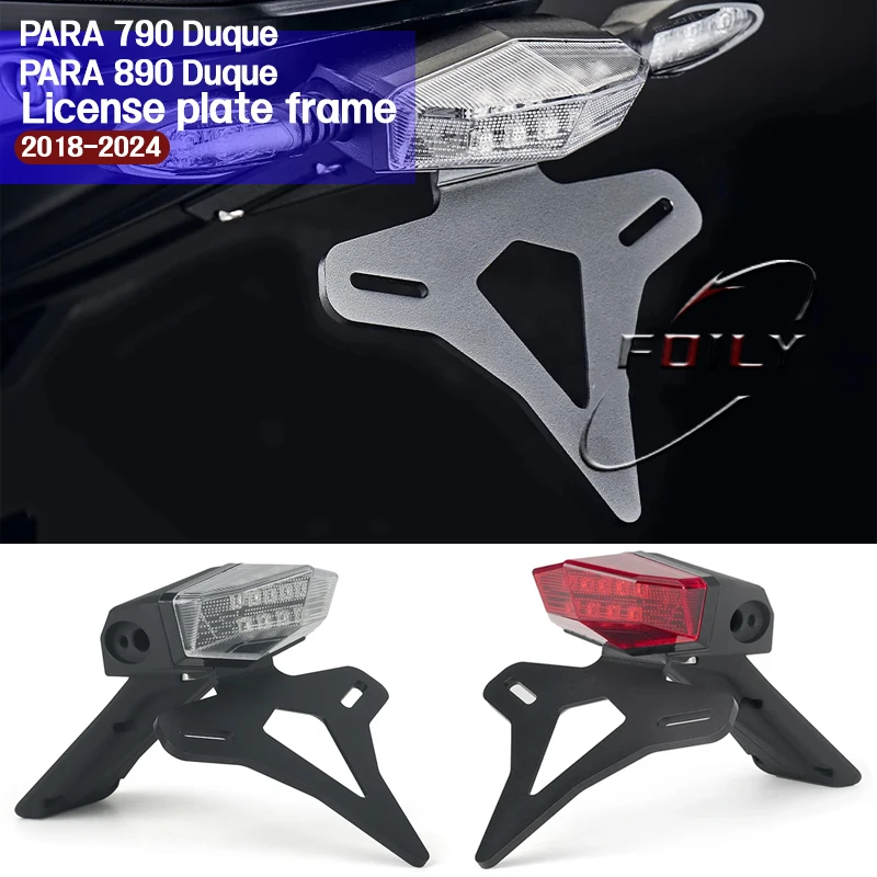 Nuevo soporte para matrícula trasera de motocicleta, soporte para contrapunto, luz LED para 790 890 Duke 790Duke 890Duke 2018-20