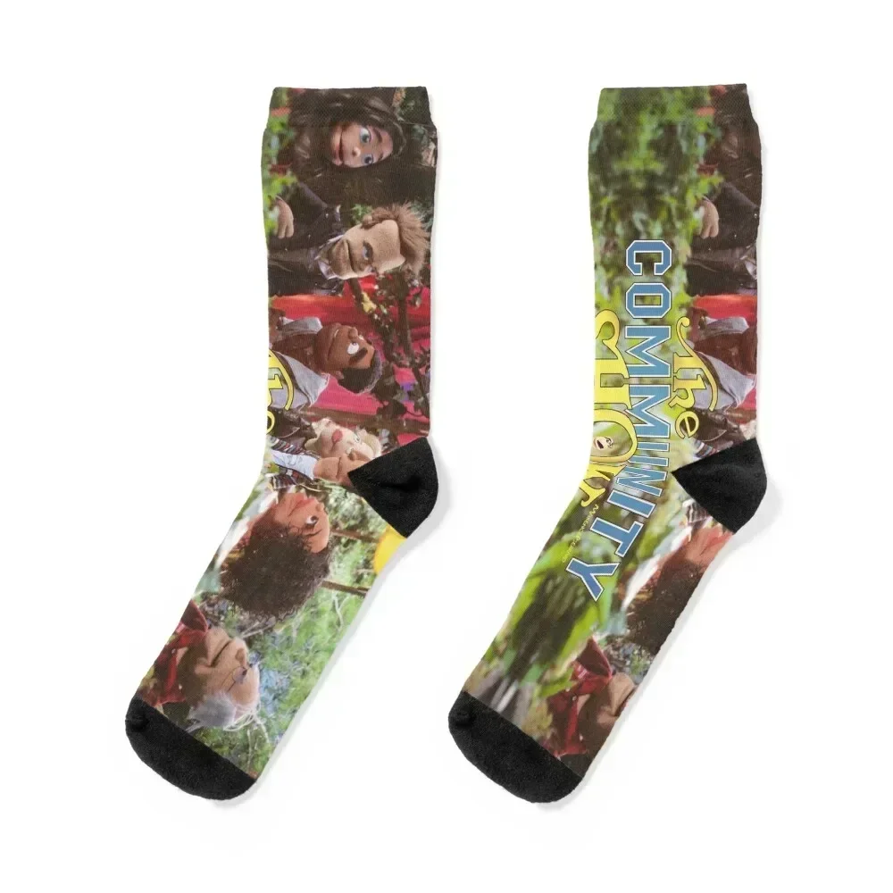 Community - Puppet Show! Socks funny gifts christmas stocking Climbing Wholesale Socks For Men Women's