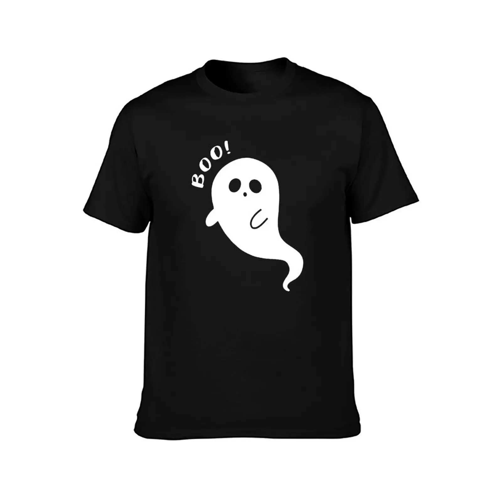 Boo Ghost T-Shirt man clothes plain plus size clothes plus size men clothing