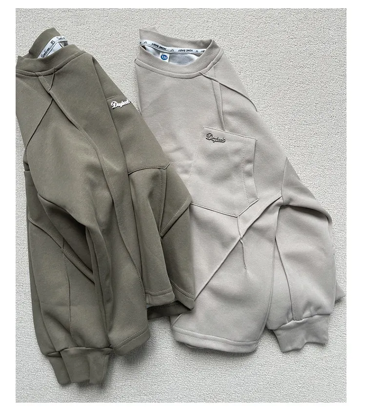 Neue Jungen-Sweatshirts 8 10 12 14 Jahre Alte Kinder Pullover Baumwolle Langarm Koreanische Kleidung Frühling Herbst Lässige Sweatshirts Oberteile – Detail 12