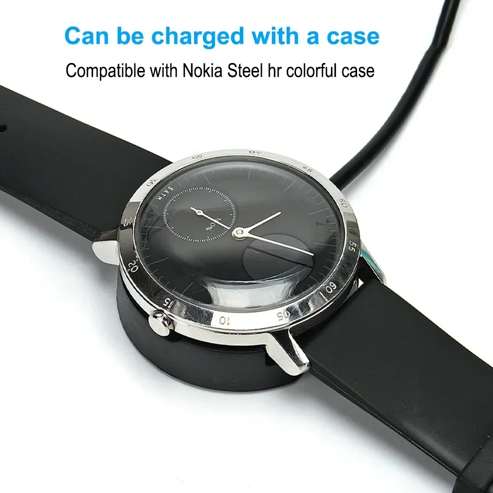 Charger for Nokia Steel HR Women's 36mm/Men's 40mm Smart Watch USB Charging Cable Base Fast Charging