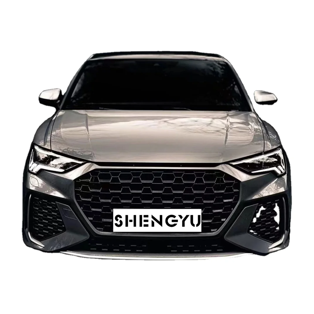 

Car Body Kit for Audi Q3 2019-2022 to RSQ3 Front Bumper with Front Lip Rear Diffuser with Light Tail Pipes