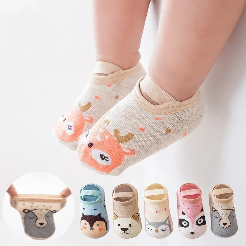 Children Short Ankle Socks Boys Girls Home Trampoline Socks Cotton Baby Toddlers Comfortable Boat Sock Kids Floor Sport Shoes