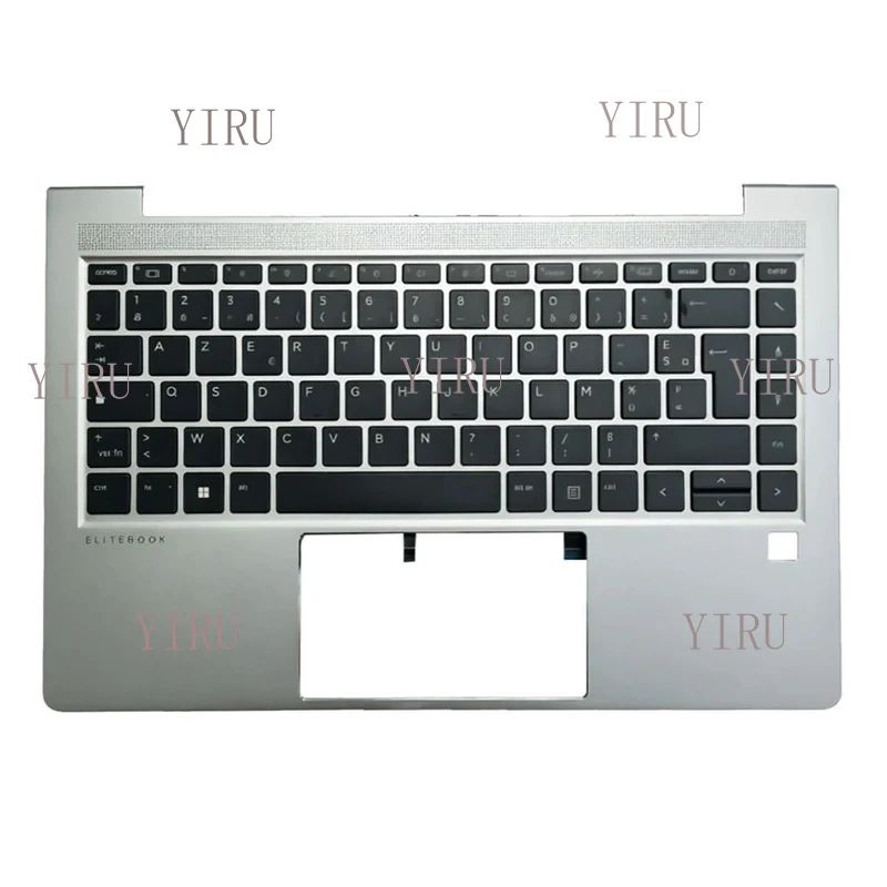 L+ N40111-051 Для HP Alcon EliteBook 645 G10: Панель для рук с клавиатурой с подсветкой (FR)
