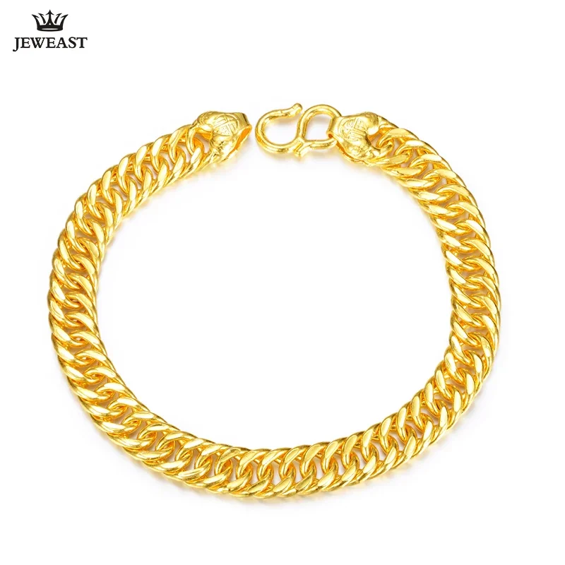 ZSFH 24K Pure Gold Bracelet Real 999 Solid Gold Bangle Generous  Fashion Men's Trendy Classic Fine Jewelry Hot Sell New 2023