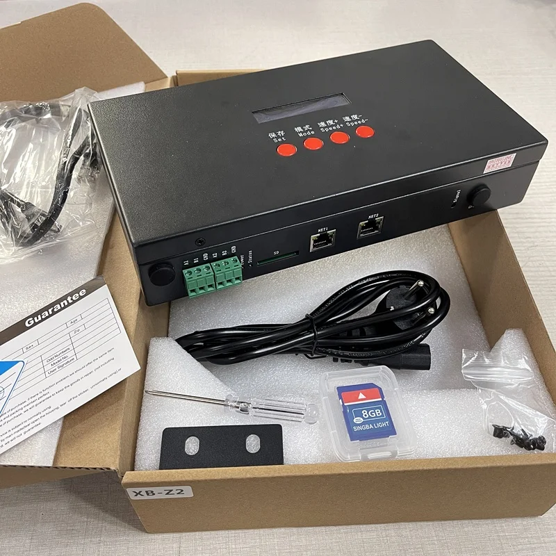 XB-Z2 Off-line Controller for RGB LED Pixel T-700 T-790 T-500K with DMX/SPI/TTL Connection 3-Year Warranty 5W Max Load