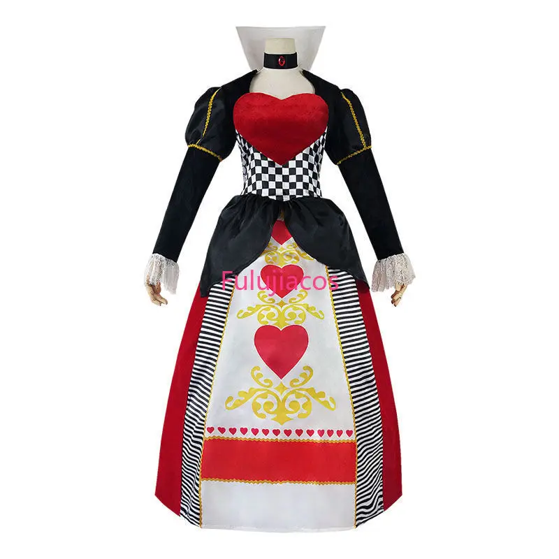 

Alice Cosplay Costume Queen Of Hearts Dress Red Queen Dress