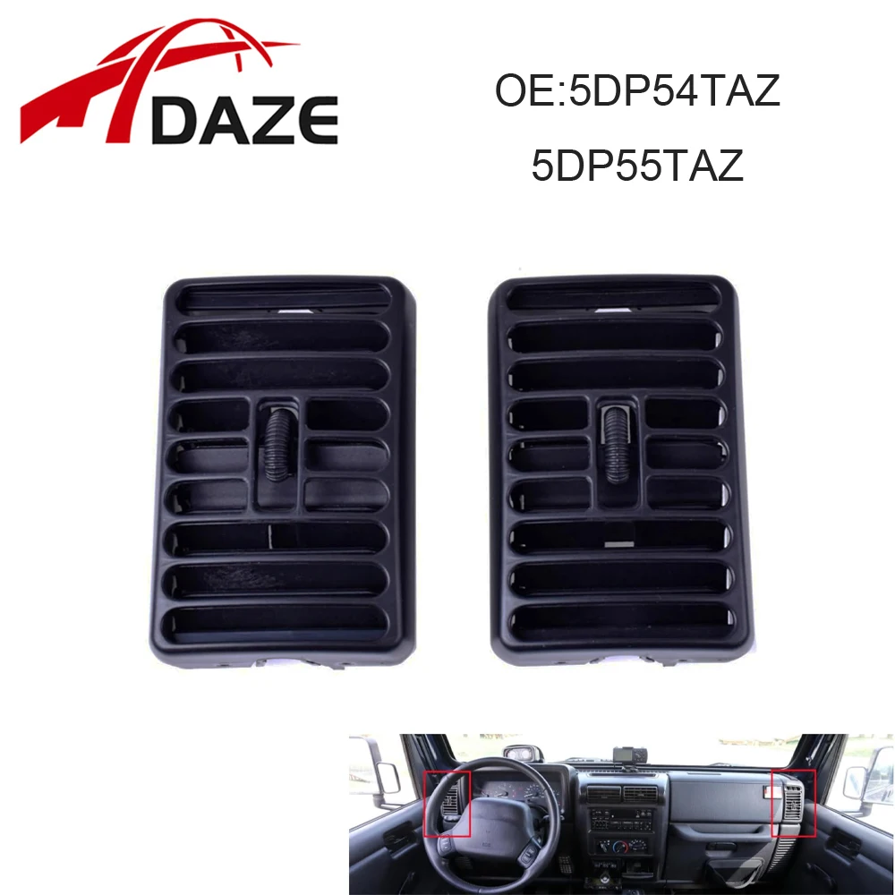 

DAZE 5DP54TAZ 5DP55TAZ Car Dashboard Vents Air Conditioning Equipment Louver Outlet For Jeep For Wrangler TJ 1997-2006