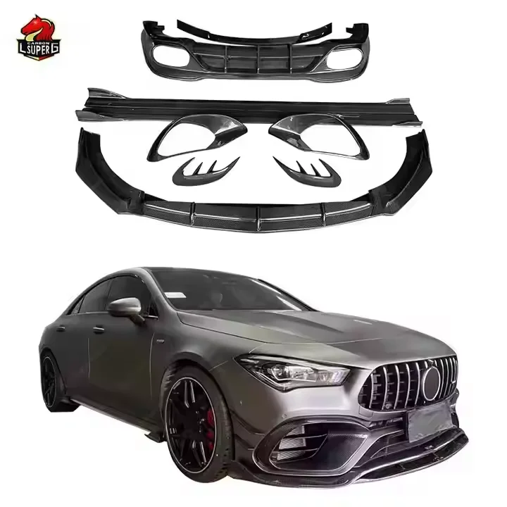 

Car Model Kit for Mercedes Benz CLA45 Front Lip Rear Diffuser Side Skirts Splitter