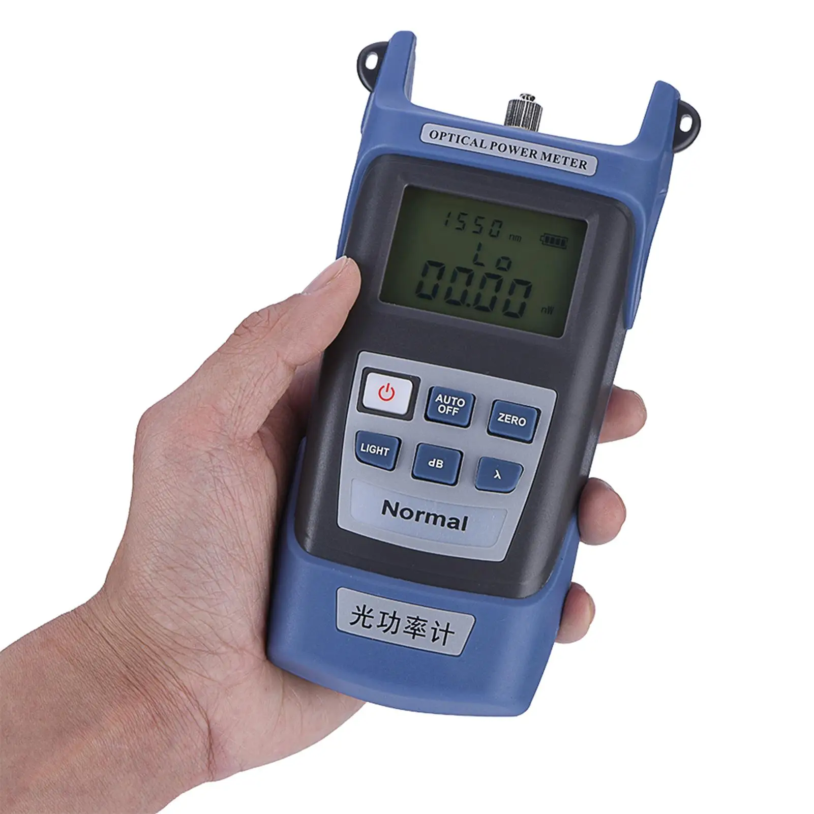 جهاز قياس الطاقة الضوئية العالي 70dBm 6dBm جهاز اختبار الألياف الضوئية مع موصل FC SC للقياس الدقيق