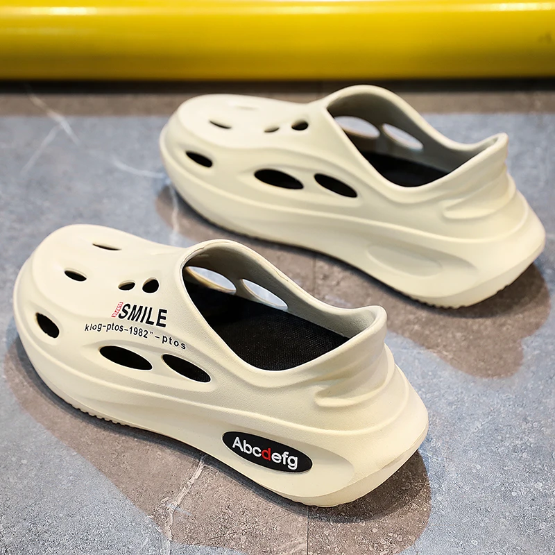 

Men's Summer Sports Anti-slip Thick Bottom Sensation Sandals Water Shoes Beach Wearable Slip-On EVA Material Comfortable Casu...