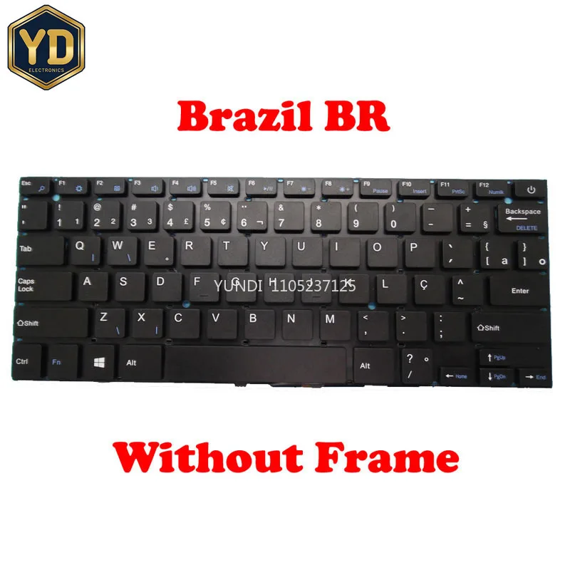 Teclado para Portátil YD para GHIA LIBERO LXH14CPP LH414CP GBP001 LH514CP LX14432CPHLXC142CMH Portugal PO Brasil BR Inglés EE. UU. Negro