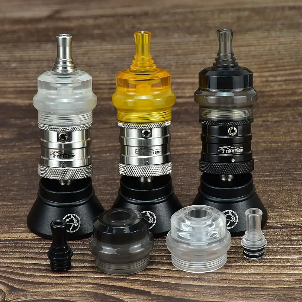 Wolfcoolvape RTA Bellcap para Kayfun X 3ml PEI PC Material con punta de goteo para atomizador Flash e-Vapor V4.5S+/V4.5+/V4.5LS/V4.5L
