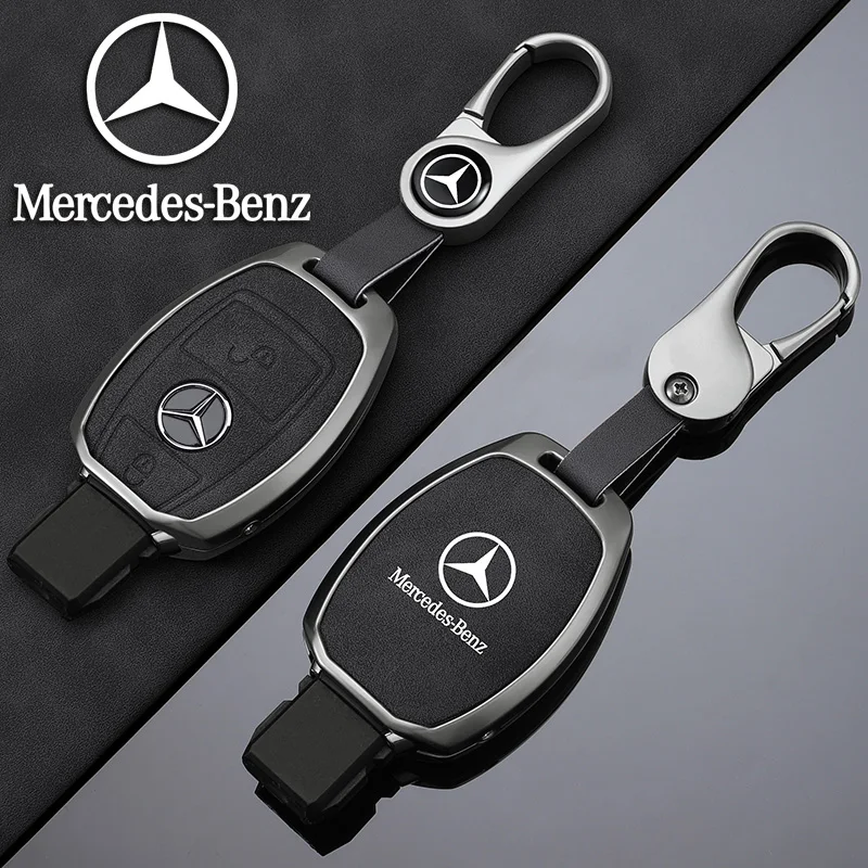 Zinc Alloy Car Remote Key Case Styling Accessories For Mercedes Benz A B C S Class AMG GLA CLA GLC W176 W221 W204 W205 Keychain