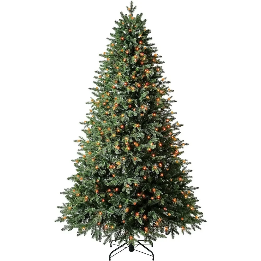 Christmas Tree 7.5 ft Pre-Lit Holiday Symphony Spruce Artificial , Multi-Color RGB Dome LED Lights,Christmas Trees