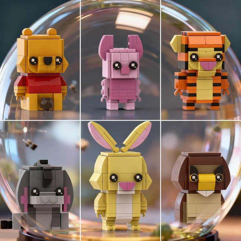 767-pezzi-moc-winnie-the-pooh-brickheadz-collezione-modelli-blocchi-da-costruzione-giocattoli-educativi-regalo-di-natale-arte-e-artigianato